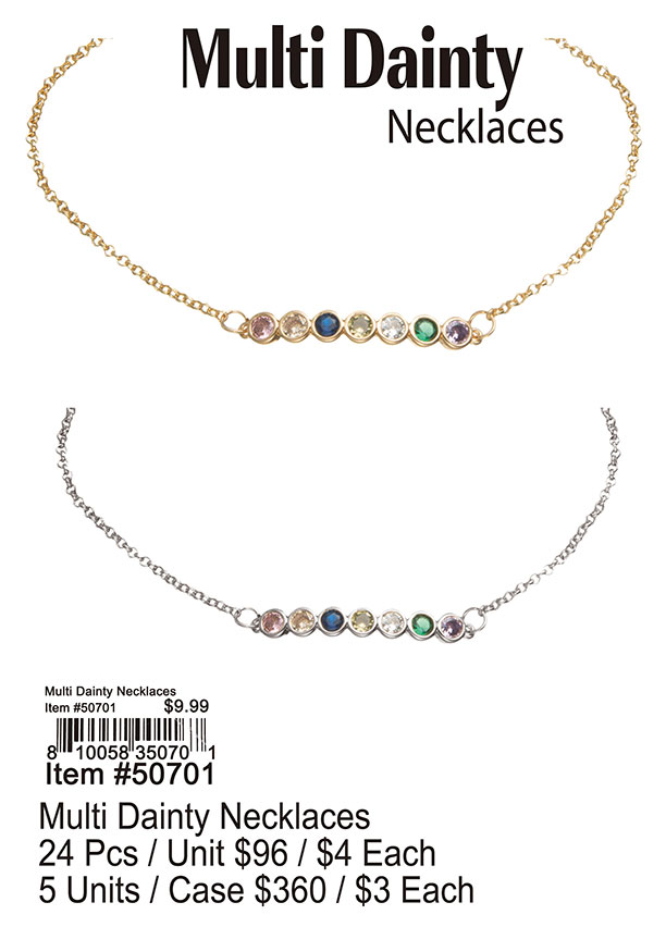 Multi Dainty Necklaces - Click Image to Close