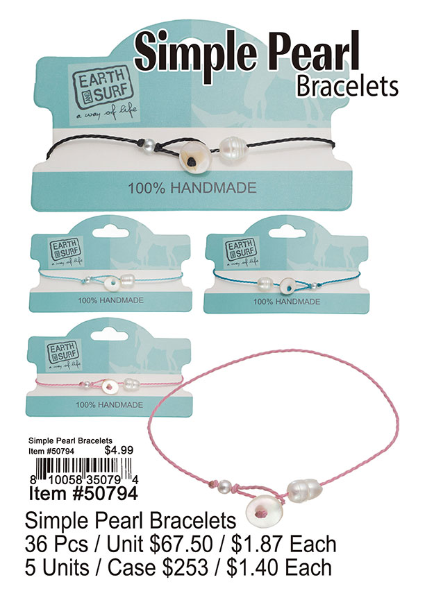 Simple Pearl Bracelets