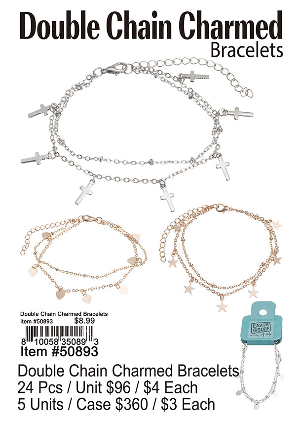 Double Chain Charmed Bracelet