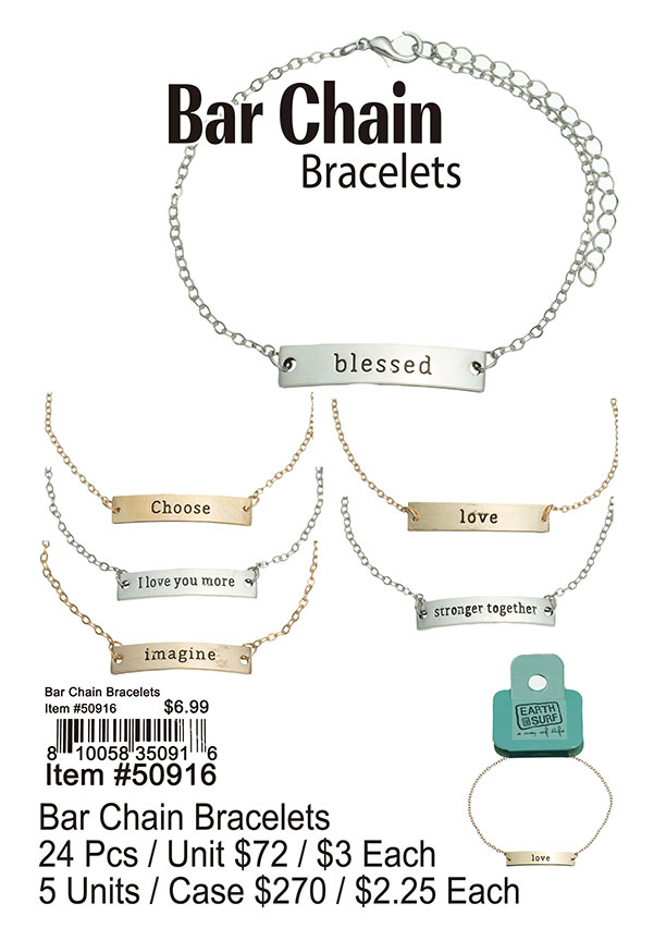 Bar Chain Bracelets