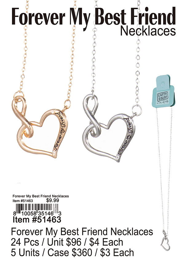 Forever My Best Friend Necklaces - Click Image to Close