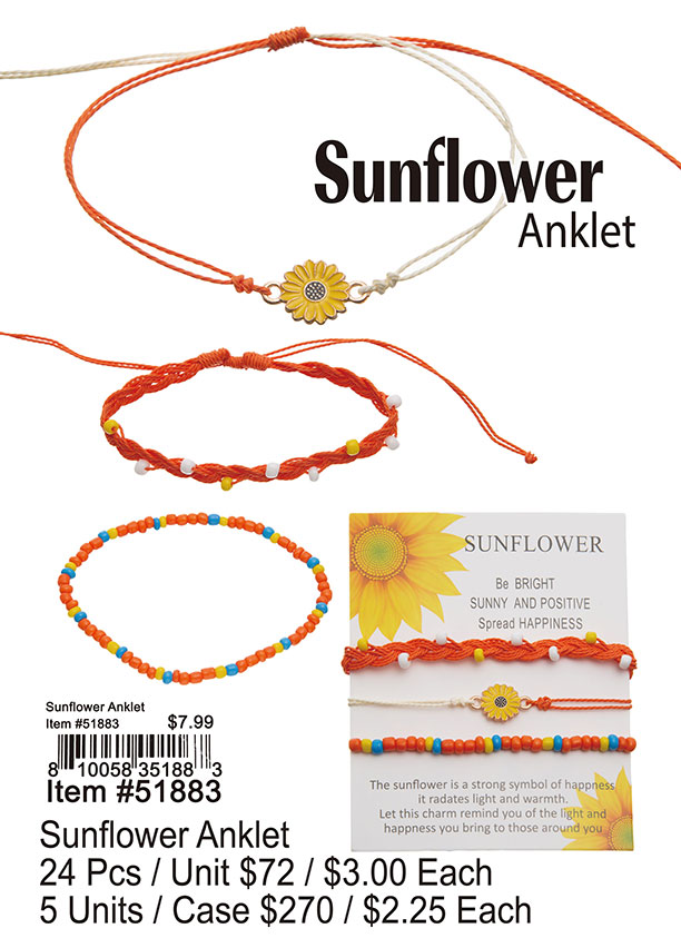 Sunflower Anklet