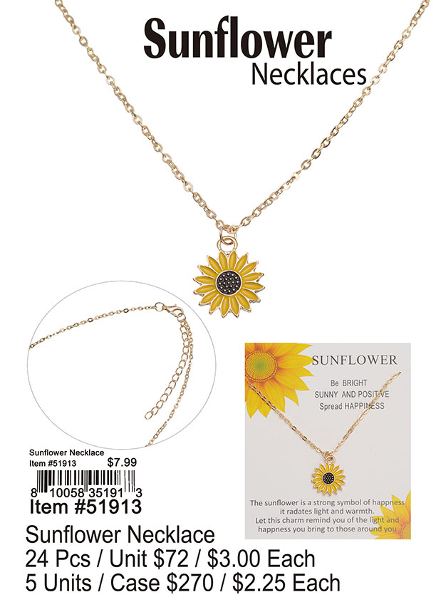 Sunflower Necklaces