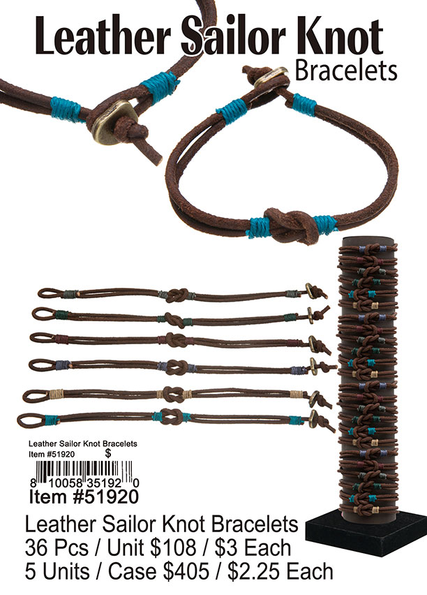 Leather Sailor Knot Bracelets