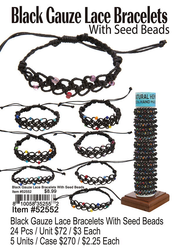 Black Gauze Lace Bracelets