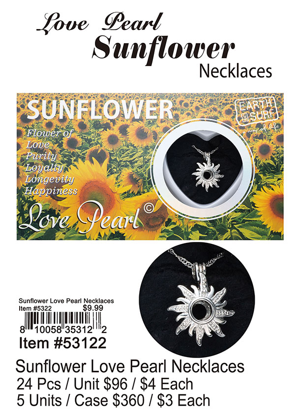 Sunflower Love Pearl Necklaces