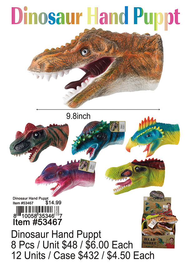 Dinosaur Hand Puppet - Click Image to Close