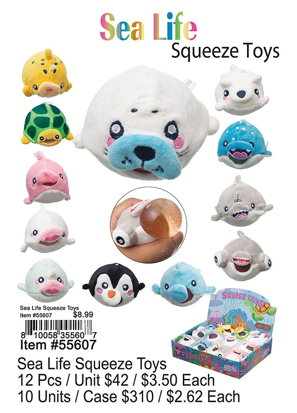 Sea Life Squeeze Toys - Click Image to Close