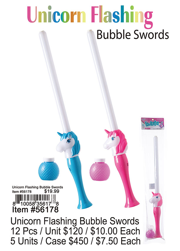 Unicorn Flashing Bubble Swords
