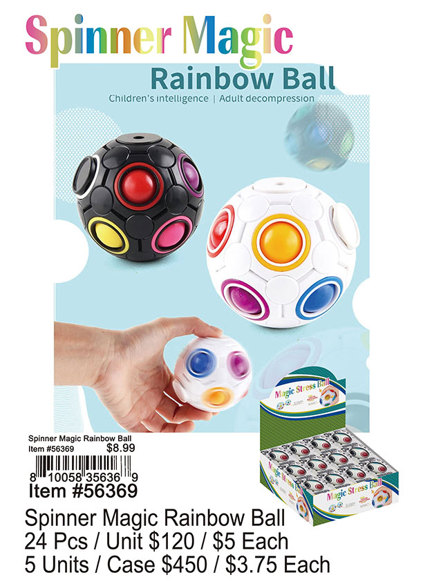 Spinner Magic Rainbow Ball - Click Image to Close