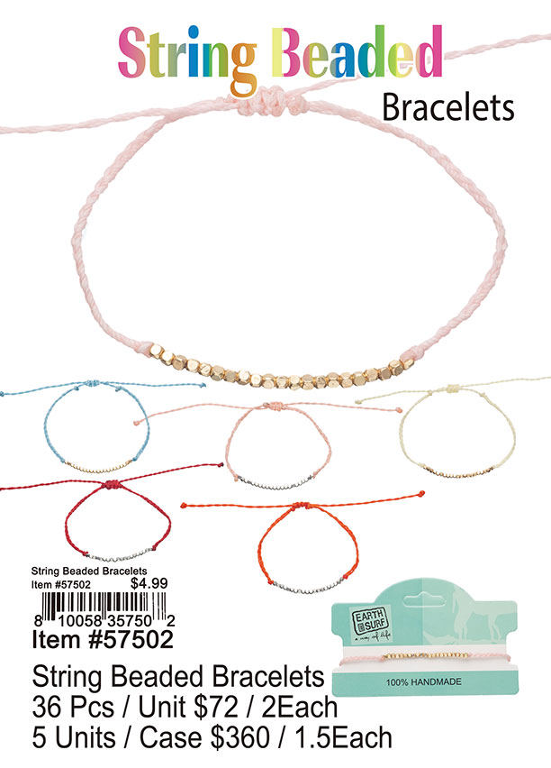 String Beaded Bracelets