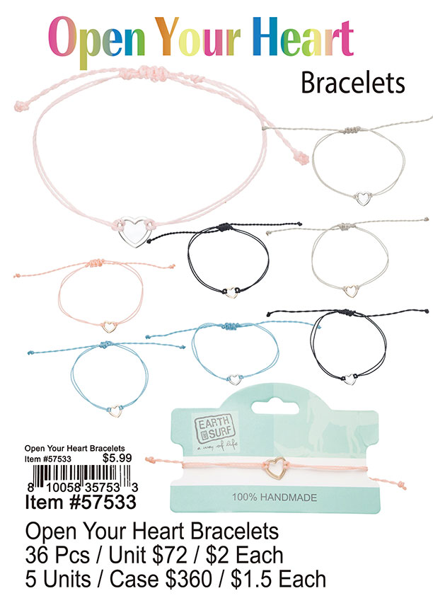 Open Your Heart Bracelets - Click Image to Close
