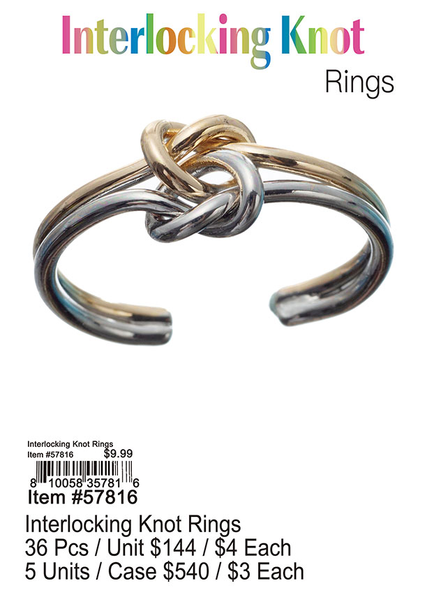 Interlocking Knot Rings - Click Image to Close