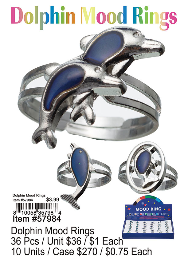 Dolphin Mood Rings - Click Image to Close