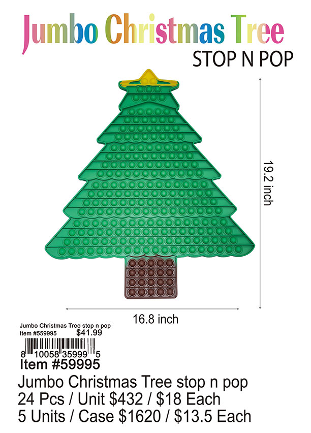 Jumbo Christmas Tree Stop N Pop