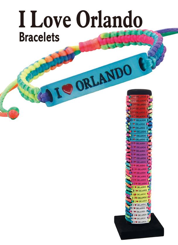 I Love Orlando Bracelets - 36 Pieces Unit